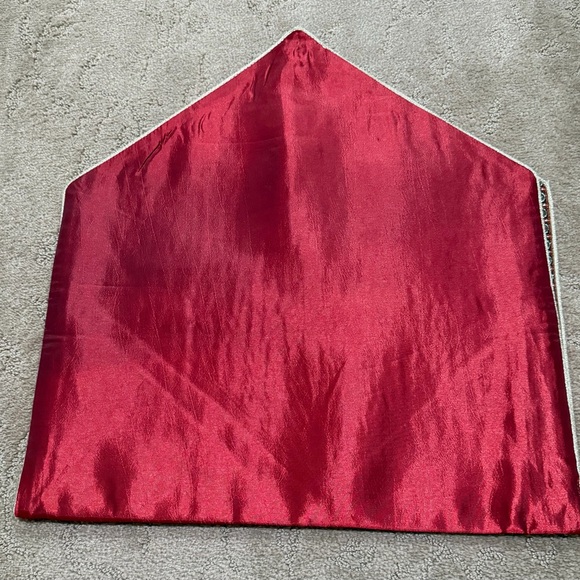 Persian Style Table Runner | Burgundy Red Paisley Decorative Table Decor - Picture 3 of 3